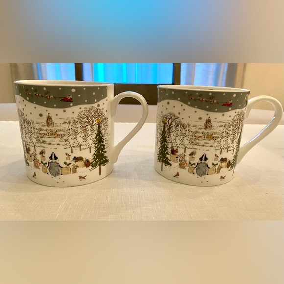 NWTs. (2) Festive Forest “Let It Snow” Mugs and (1) Kitchen / Tea towel. - Picture 2 of 16